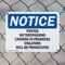 Signmission Posted No Trespassing Logging In Progress OSHA Notice Sign, Plastic, 10in W x 7in L, 2PK OS-2PACK-NS-P-710-L-17728 - alternate 4